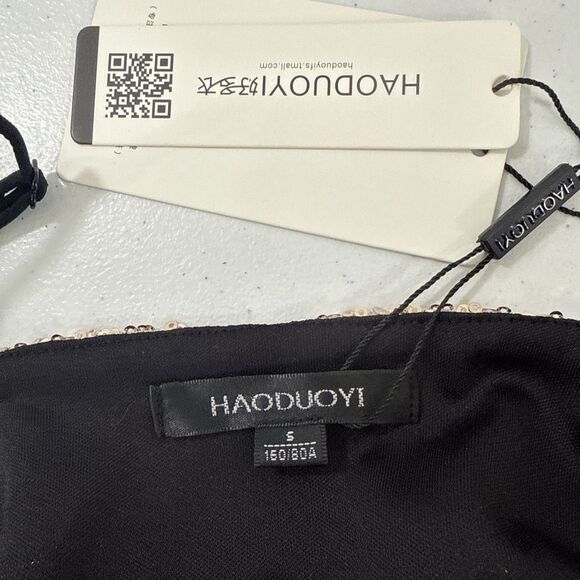 Haoduoyi Tank Top Womens‎ S Golden Sequins Feminine Disco Party Y2K - Picture 8 of 10